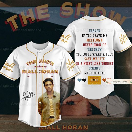 Niall Horan Baseball Jersey, Niall Horan The Show Jersey Shirt