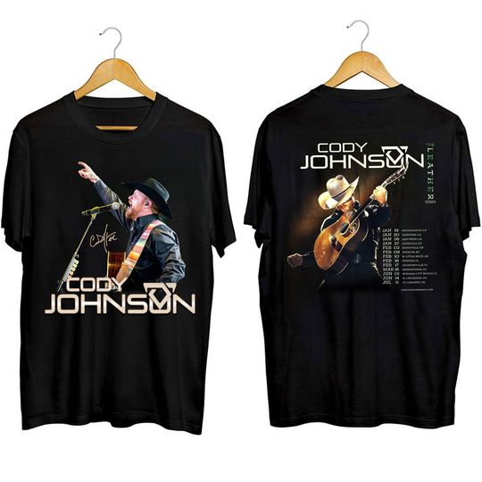 Discover Cody Johnsonn Tour 2024 Shirt, Vintage Cody Johnsonn 1987, The Leather Tour 2024