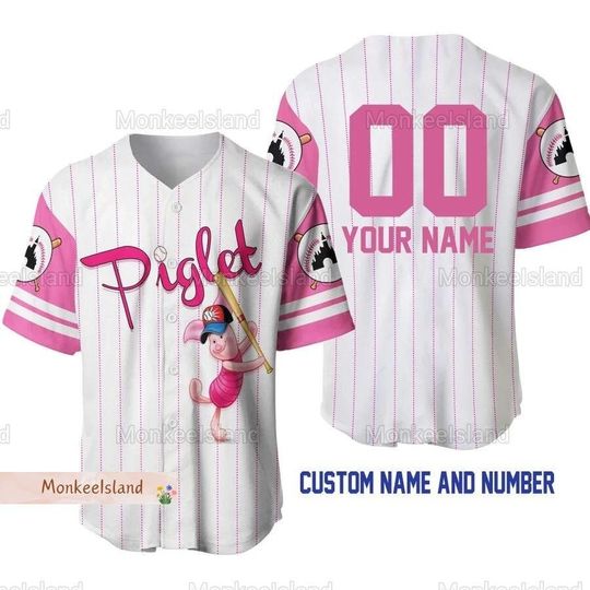 Discover Disney Piglet Jersey, Winnie The Pooh Baseball Jersey