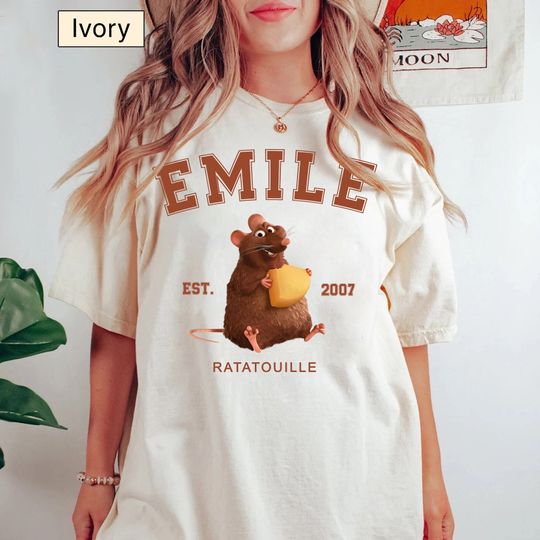 Emile Est 2007 Ratatouille Shirt, Disney Ratatouille Shirt