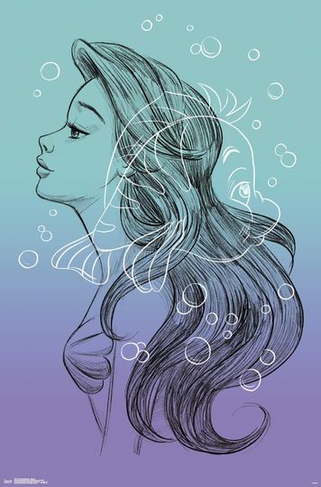 Disney The Little Mermaid - Sketch Poster