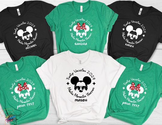Discover Personalized Disney Trip 2024 T-Shirt, Family Matching Shirt, Disney Vacation Shirt