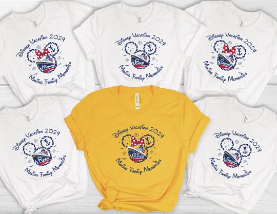 Discover Personalized Disney Cruise 2024 T-Shirt, Family Matching Shirt, Disney Vacation Shirt