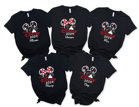 Discover Personalized Disney Trip 2024 T-Shirt, Family Matching Shirt, Disney Vacation Shirt