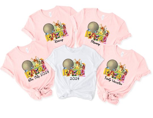 Personalized Disney Epcot World Tour T-Shirt, Family Matching Shirt, Disney Vacation Shirt