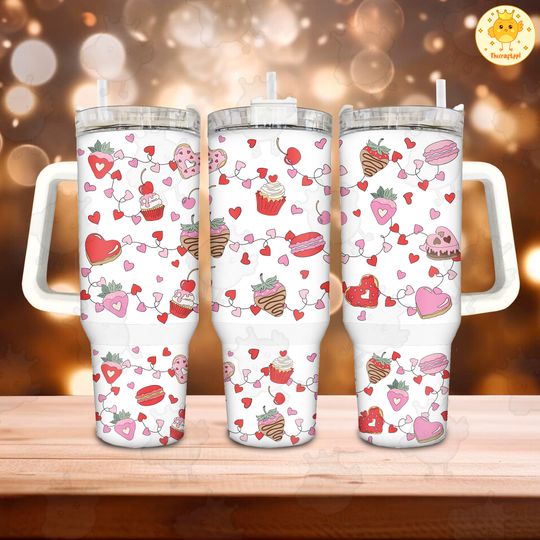 Hello Kitty Valentines Coffee 40oz Tumbler, Tumbler 40oz Tumbler