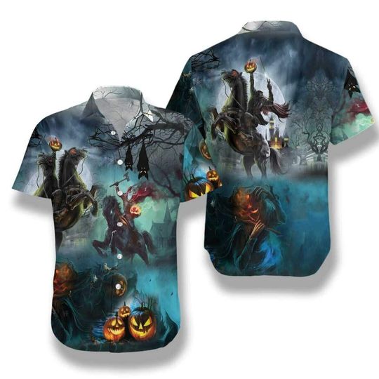 Aloha Shirts Headless Horseman 3D HAWAII SHIRT