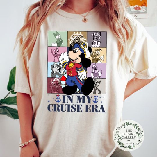 In my Cruise era Mickey & friends Disney Cruise Line 2024 Shirt, Family Cruise Vacation