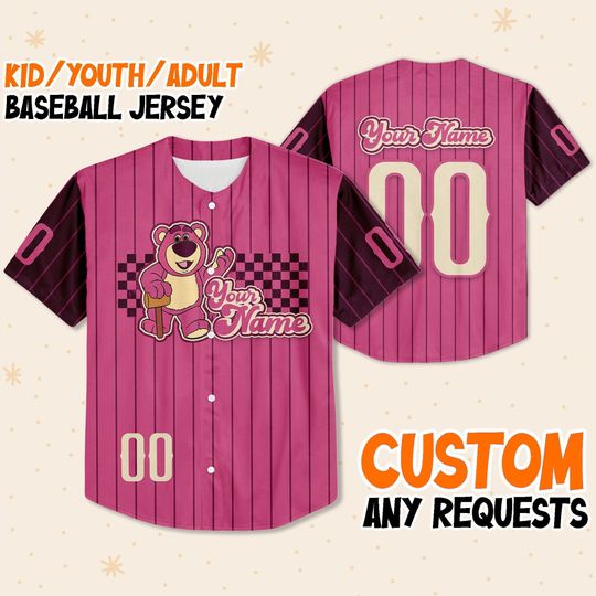 Personalize Disney Toy Story Disney Lotso Baseball Jersey