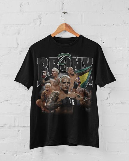 Charles Oliveira Do Bronx MMA Vintage 90s Retro Graphic Collage T-Shirt
