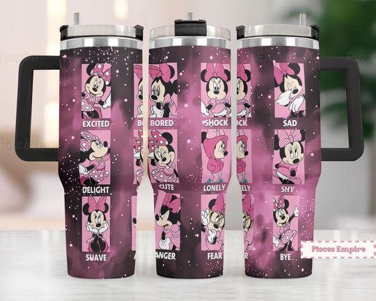 Disney Minnie 40 oz Tumbler, Disney Minnie Stainless Tumbler 40oz