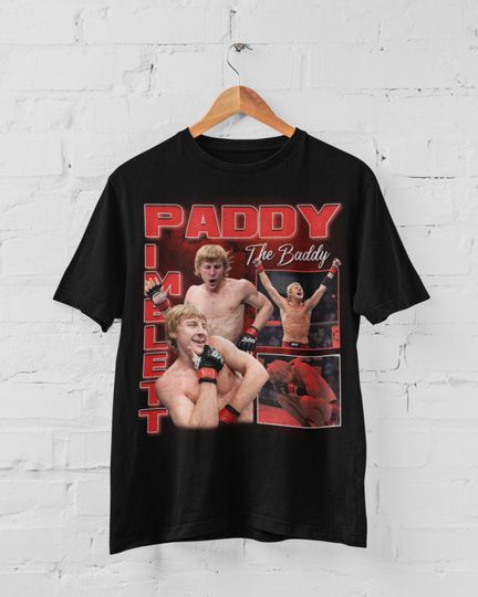 Paddy Pimblett The Baddy MMA Vintage 90s Retro Graphic Collage T-Shirt