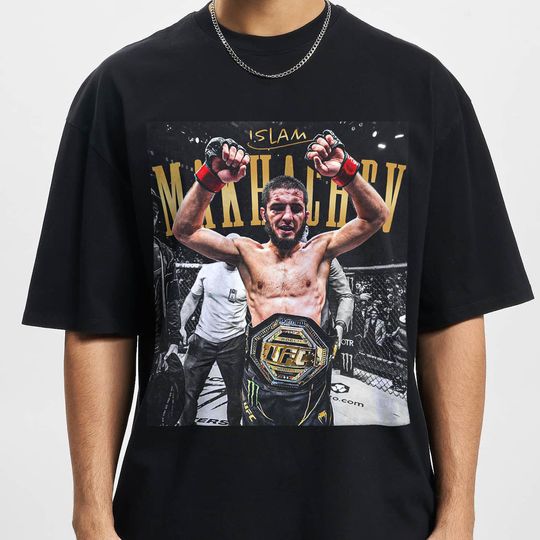 Vintage 90s Graphic Style Islam Makhachev T-Shirt