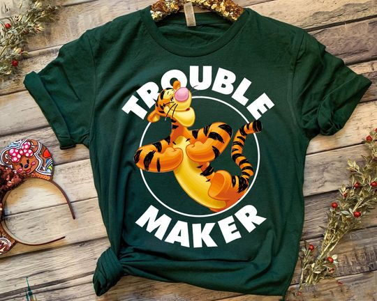 Discover Disney Winnie The Pooh Tigger Trouble Maker T-Shirt, Tigger Shirt