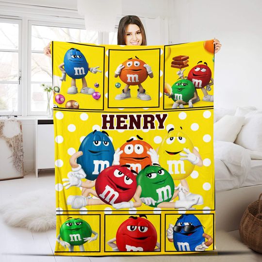 Discover Personalized M And M Blanket, M&M's World Fleece Blanket