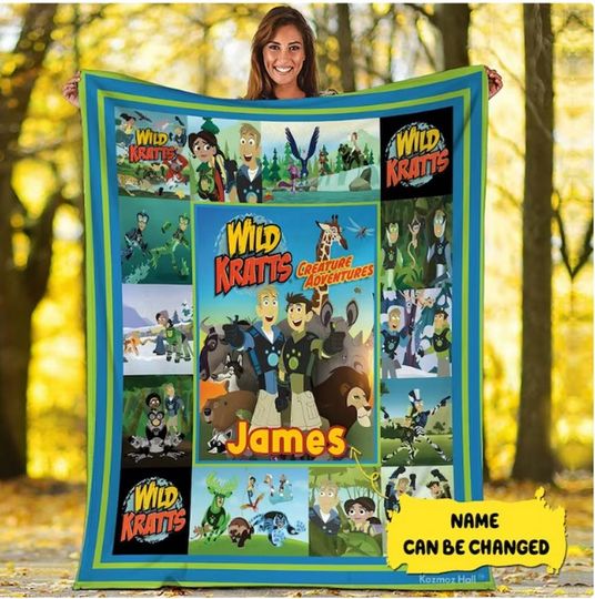 Customized Wild Kratts Fleece Blanket, Wild Kratts Blanket