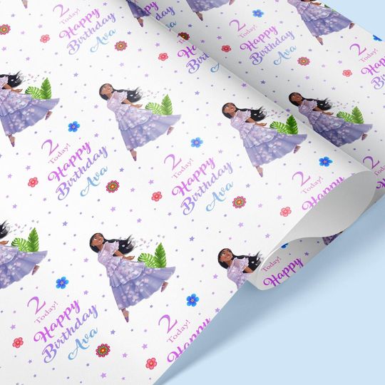 Personalised Encanto Disney Wrapping Paper, Birthday Wrapping Paper, Gift Wrapping Paper