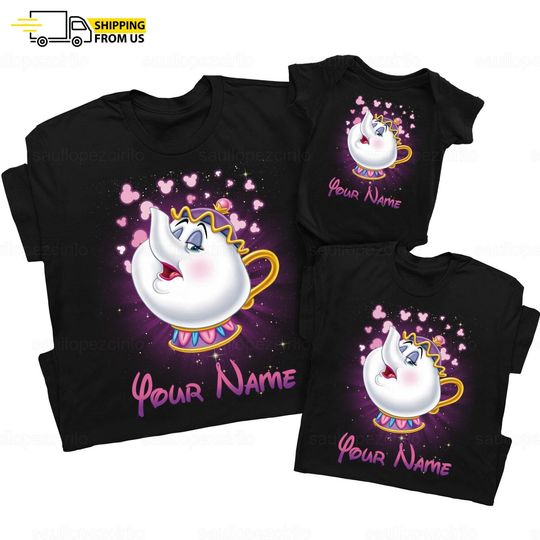 Mrs Potts Disney Shirt, Mrs Potts Shirts, Disney Women's Shirt, Cute Disney Shirts, Beauty and the Beast Shirts