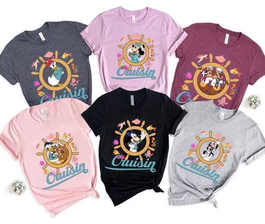 Mickey And Friends Cruisin Shirt, Custom Disney Cruise Shirt