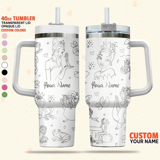 Personalized Disney Princess and the Frog Tumbler