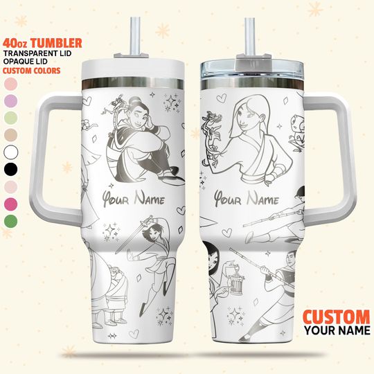 Personalized Disney Mulan Tumbler