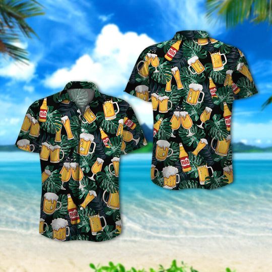 Discover Beer Hawaiian Shirt for Men, Women, Funny Beer Shirt Summer Casual Button Down