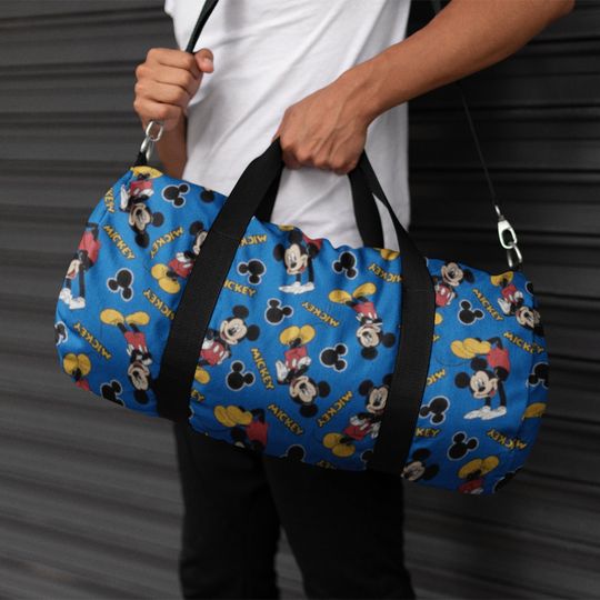 Disney Mickey Mouse Blue Duffel Bag, Disney Duffel Bag