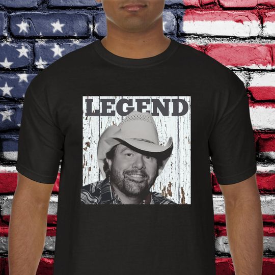 Toby Keith LEGEND T-Shirt, 90's Country, Music Icon, Large Graphic, Retro Style