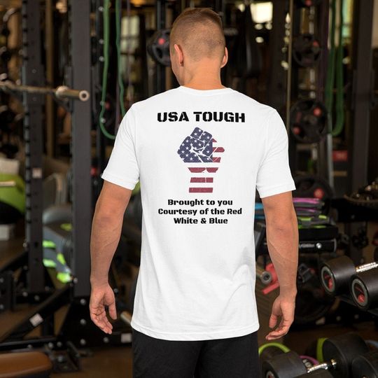 Toby Keith Lyrics USA Tough Brought to you Courtesy of the Red White & Blue -Soft Tee