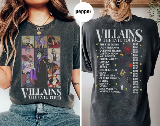 Maleficent Disney Villains The Evil Tour Shirt
