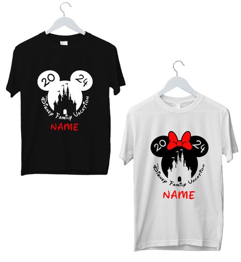 Disneyland Family Personalised T shirts Disney Trip 2024