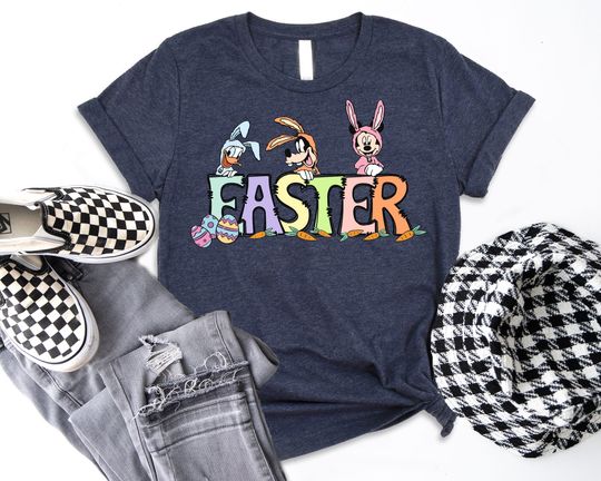 Disney Easter Shirt, Doodle letters Easter Shirt, Happy Mickey Easter Day Tee