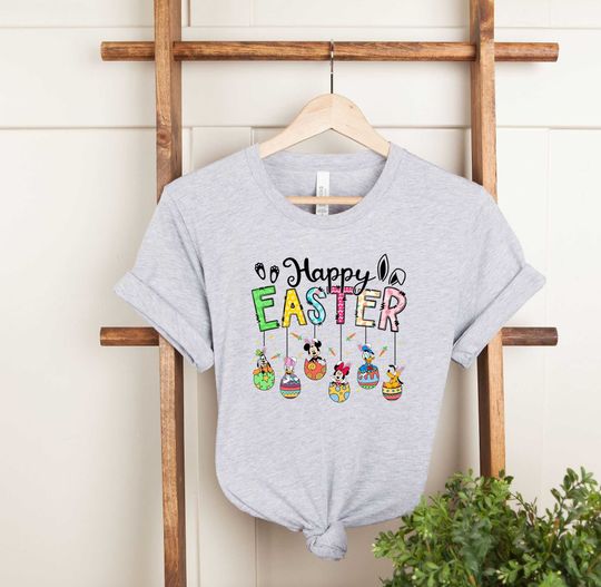 Disney Happy Easter Shirt, Mickey And Friends Easter Shirt