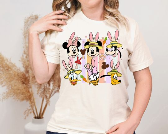Disney Mickey and Friends Easter Shirt, Minnie Ears Easter Tee