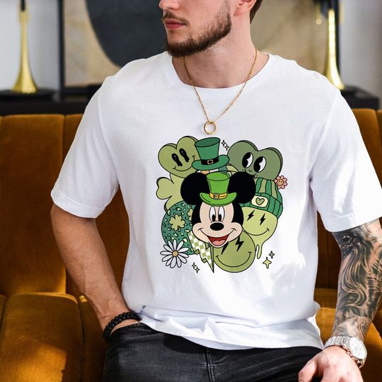 St. Patrick's Day Mickey lover gift,Mickey St Patricks Day disney shirt