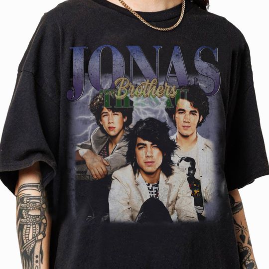 Vintage 90s Graphic Style Jonas Brothers T-Shirt
