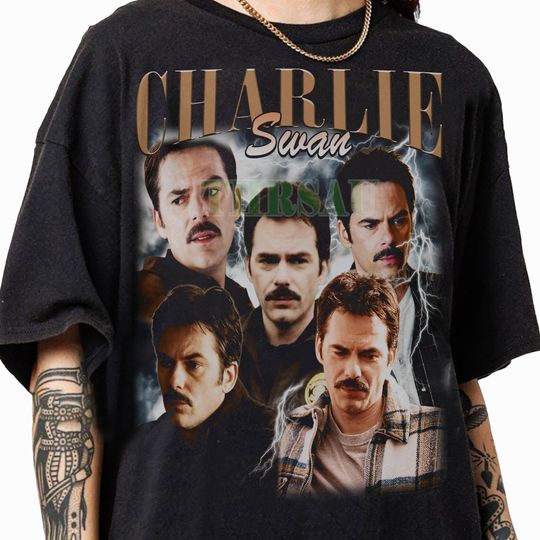 Vintage 90s Graphic Style Charlie Swan T-Shirt