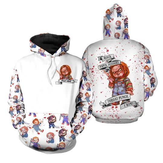 Personalized Chucky Disney 3D Printed Hoodie