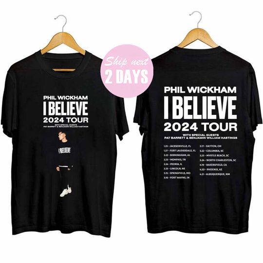 Discover Phil Wickham I Believe Tour 2024 Shirt, Phil Wickham Fan Shirt
