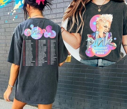 Discover Pink Singer Summer Carnival 2024 Tour T Shirt