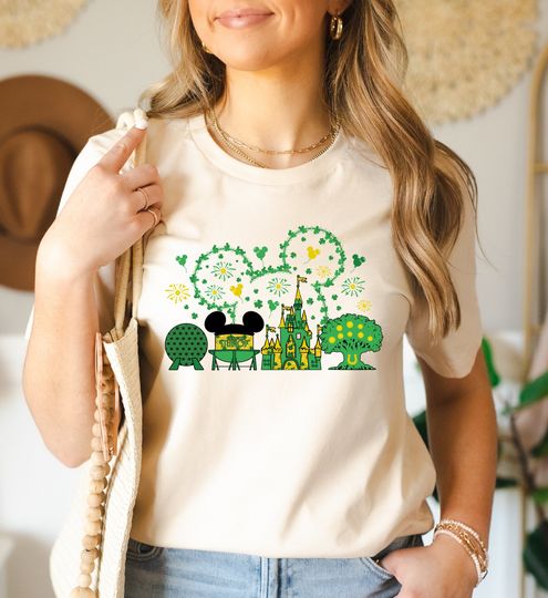 Discover Mickey and Friends Patrick's Day Shirt, Lucky Vibes, Disneyland Saint Patricks Day Shirt