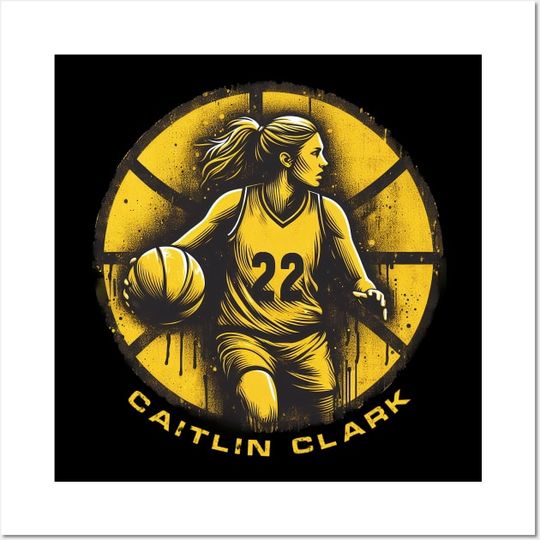 Caitlin Clark 22 Poster, Basketball Player Poster, Caitlin Clark 22 Poster
