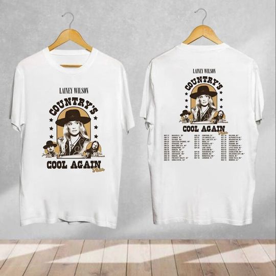 Discover Lainey Wilson Country's Cool Again Tour 2024 Shirt, Lainey Wilson Shirt Fan Gift