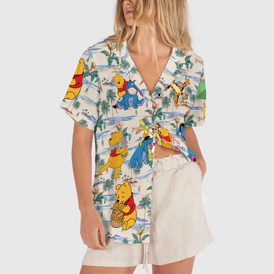 Winnie The Pooh Hawaiian Shirt, Pooh & Friends Hawaii Shirt