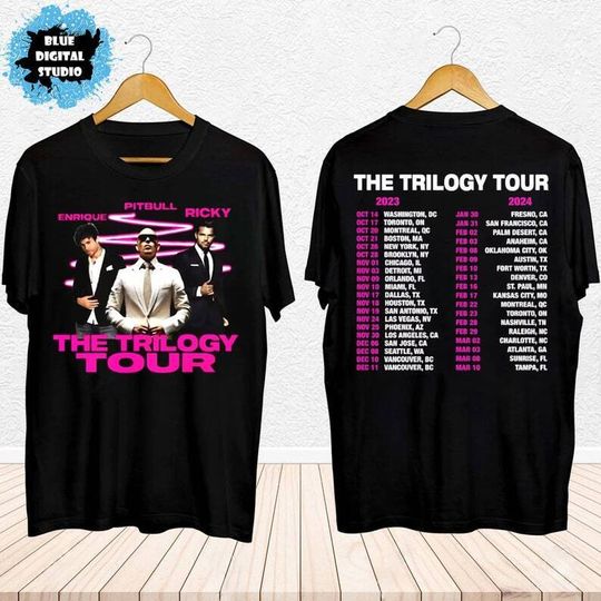 Discover The Trilogy Tour 2023 2024 Enrique Iglesias X Pitbull X Ricky Martin T-Shirt