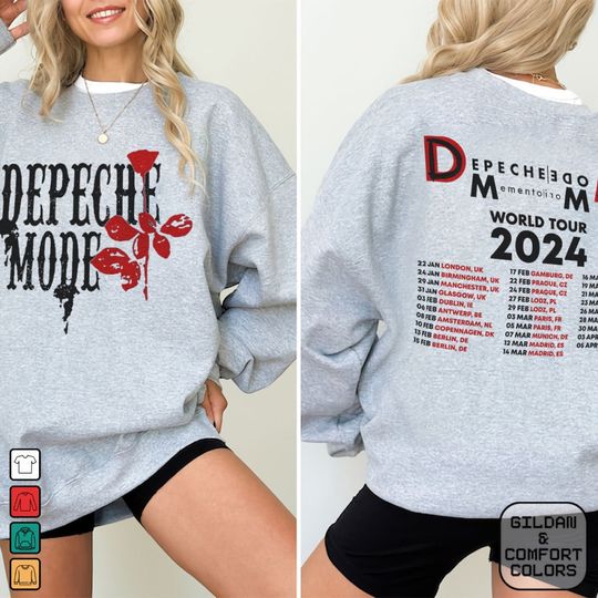 Discover Depeche Mode Tour T-Shirt, Depeche Mode Tour 2024 Sweatshirt