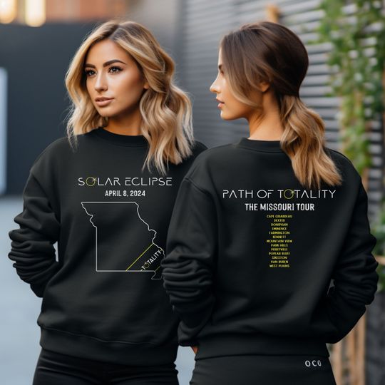 Discover Missouri Total Solar Eclipse 2024 Sweatshirt