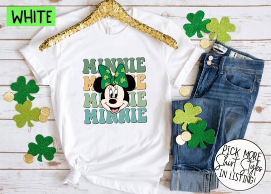 Discover Minnie St. Patrick's Day T-shirt, Cute Minnie Disne