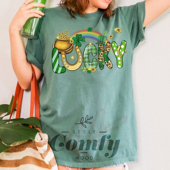 Discover Saint Patrick's Day Lucky  Shirts, St. Patrick's Day T Shirt