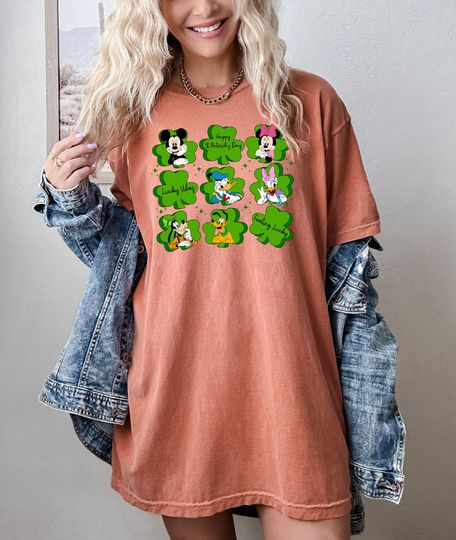 Discover Disney St Patrick's Day Shirt,  Tee, St Patrick's Day Mickey and Friends T Shirt